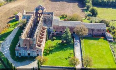 San Galgano Abbey Aerial View